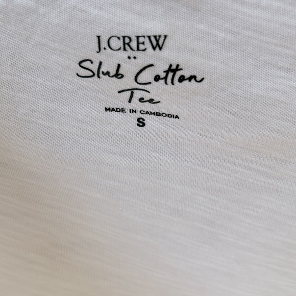 J.CREW Slub Cotton tee NWT Size S - Picture 5 of 5